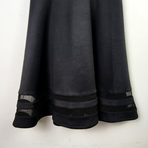 Lulus Black Mini Skater Dress Size XS Cut Out Cute Dance Date Night Balletcore - Picture 5 of 6